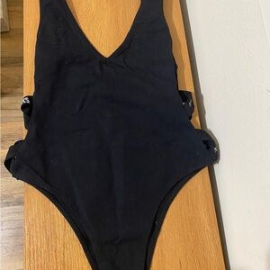 Elegant Black Women's One Piece Swimsuit